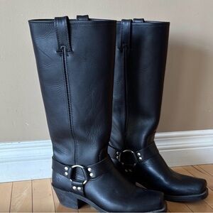 Frye leather harness boot , R12 high boot 8.5 like new